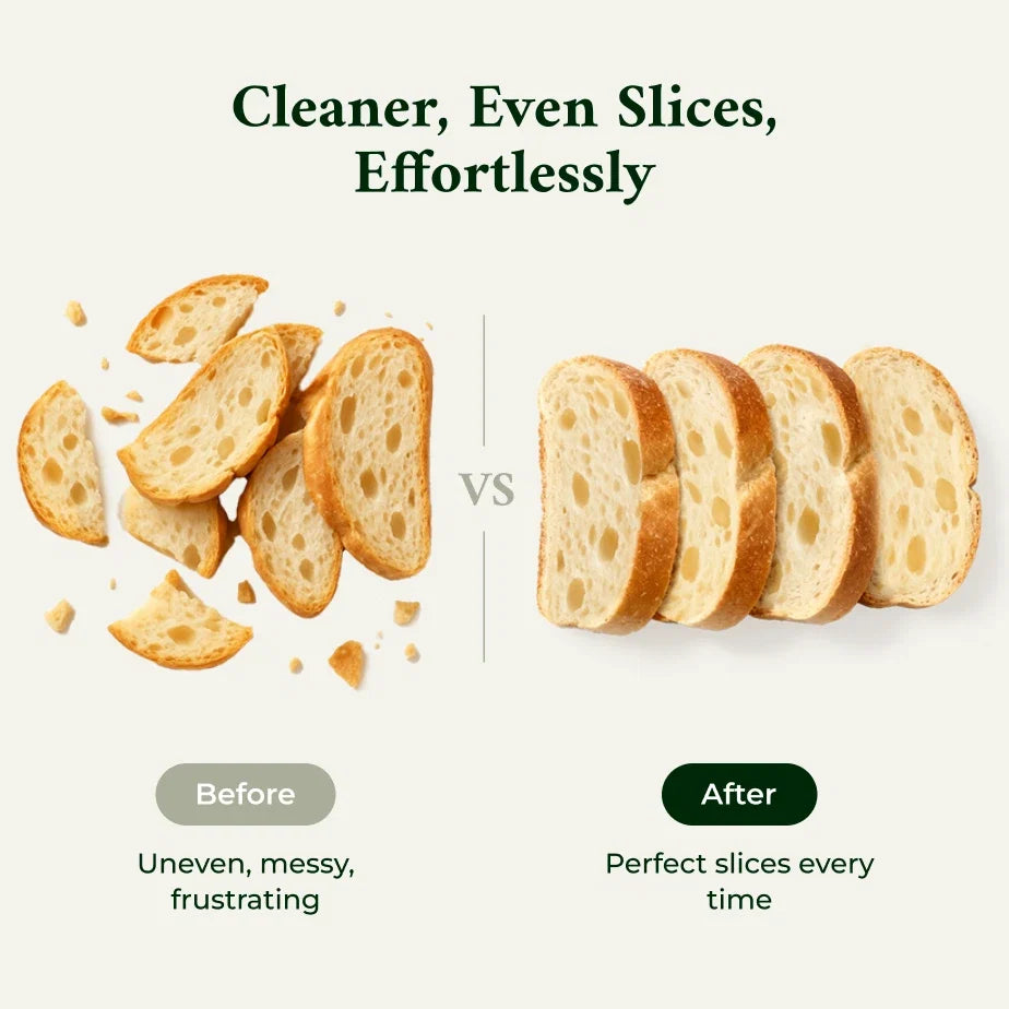 Keechee Adjustable Bread Slicer Knife with Thickness Guide