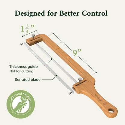 Keechee Adjustable Bread Slicer Knife with Thickness Guide