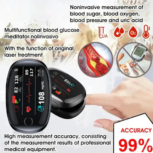 💉 Goodbye, Finger Pricks! 👋 Your Ultimate Painless Health Assistant.