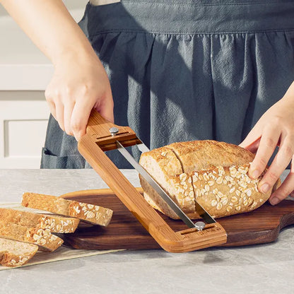 Keechee Adjustable Bread Slicer Knife with Thickness Guide